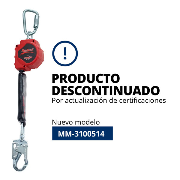 AUTO RETRÁCTIL DE CINTA CON GANCHO GIRATORIO PEQUEÑO DE ACERO Y MOSQUETÓN - Image 2