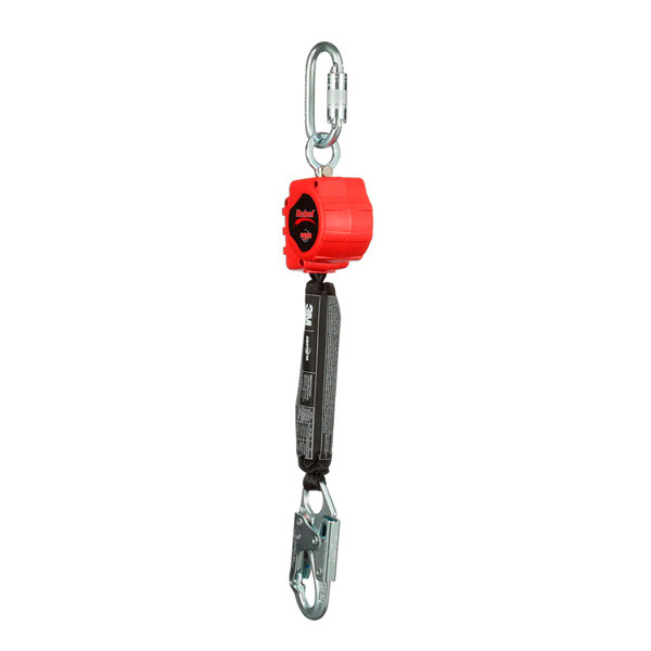 AUTO RETRÁCTIL PERSONAL DE CINTA CON GANCHO GIRATORIO PEQUEÑO DE ACERO Y MOSQUETÓN - Image 3