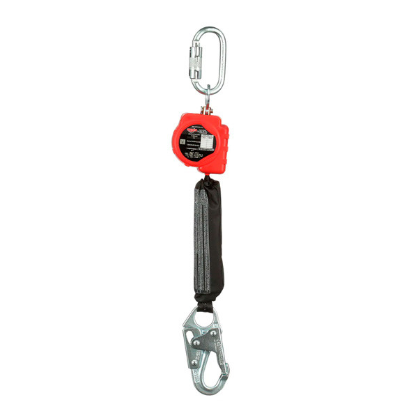 AUTO RETRÁCTIL PERSONAL DE CINTA CON GANCHO GIRATORIO PEQUEÑO DE ACERO Y MOSQUETÓN - Image 2