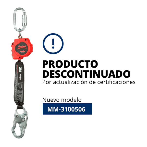 AUTO RETRÁCTIL PERSONAL DE CINTA CON GANCHO GIRATORIO PEQUEÑO DE ACERO Y MOSQUETÓN - Image 4